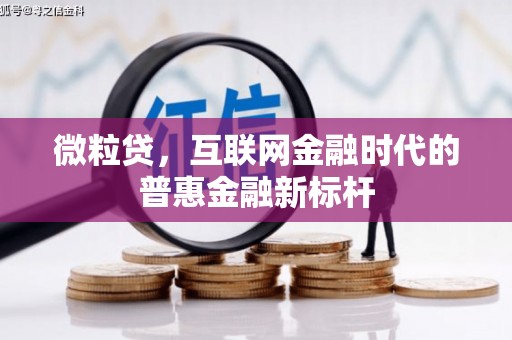 南屯微粒贷，互联网金融时代的普惠金融新标杆