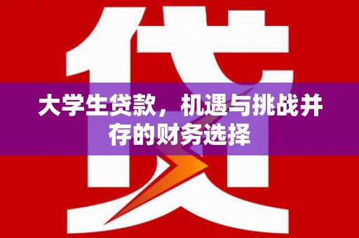 南屯大学生贷款，机遇与挑战并存的财务选择