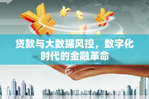 南屯贷款与大数据风控，数字化时代的金融革命