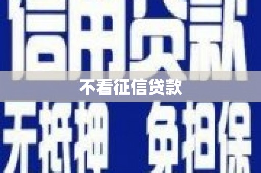 南屯不看征信贷款