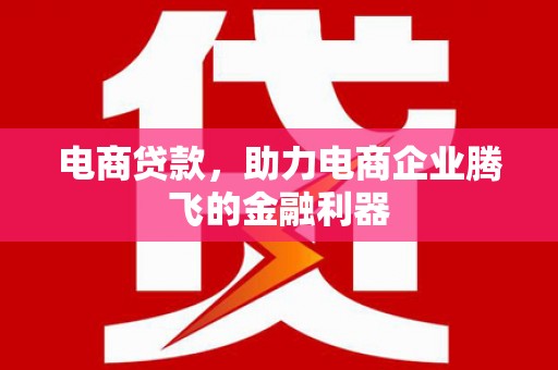 南屯电商贷款，助力电商企业腾飞的金融利器