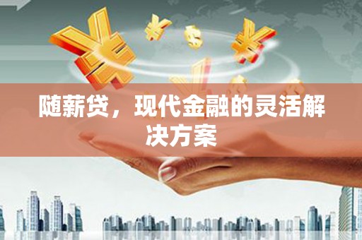 南屯随薪贷，现代金融的灵活解决方案