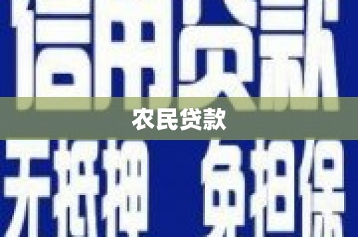南屯农民贷款