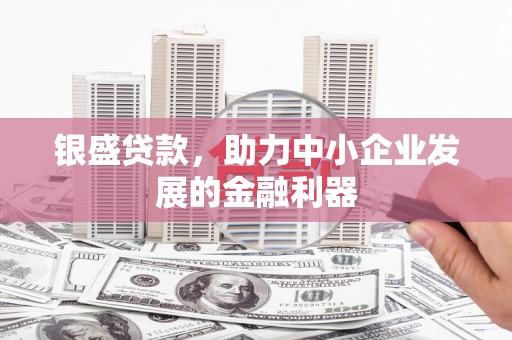 南屯银盛贷款，助力中小企业发展的金融利器