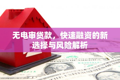 南屯无电审贷款，快速融资的新选择与风险解析