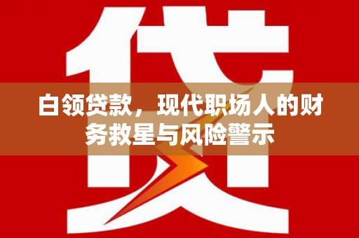 南屯白领贷款，现代职场人的财务救星与风险警示