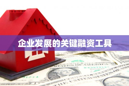 南屯企业发展的关键融资工具