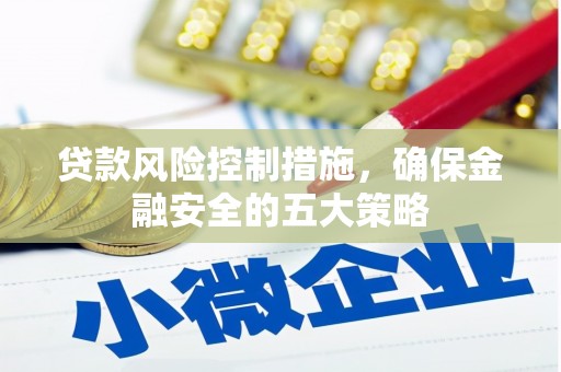 南屯贷款风险控制措施，确保金融安全的五大策略
