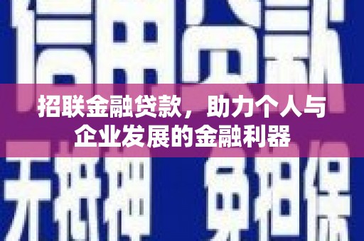 南屯招联金融贷款，助力个人与企业发展的金融利器