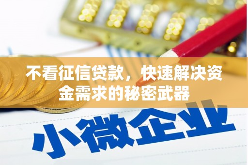 南屯不看征信贷款，快速解决资金需求的秘密武器