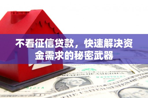 南屯不看征信贷款，快速解决资金需求的秘密武器