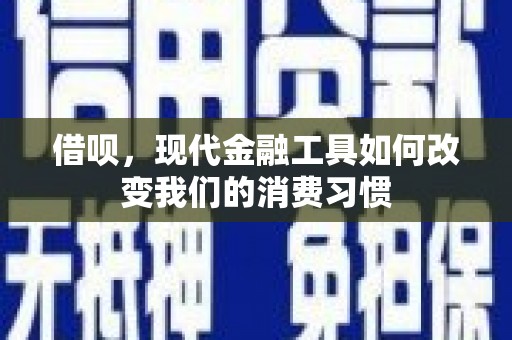 南屯借呗，现代金融工具如何改变我们的消费习惯