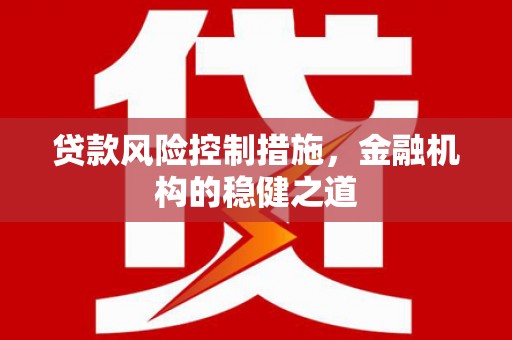 南屯贷款风险控制措施，金融机构的稳健之道