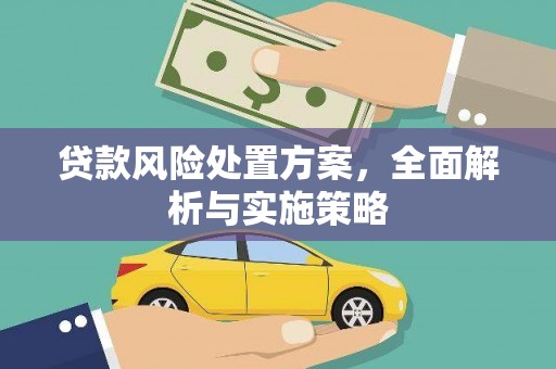 南屯贷款风险处置方案，全面解析与实施策略