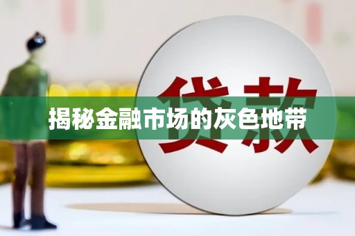 南屯揭秘金融市场的灰色地带