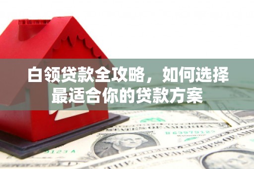 南屯白领贷款全攻略，如何选择最适合你的贷款方案
