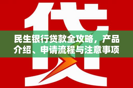 南屯民生银行贷款全攻略，产品介绍、申请流程与注意事项